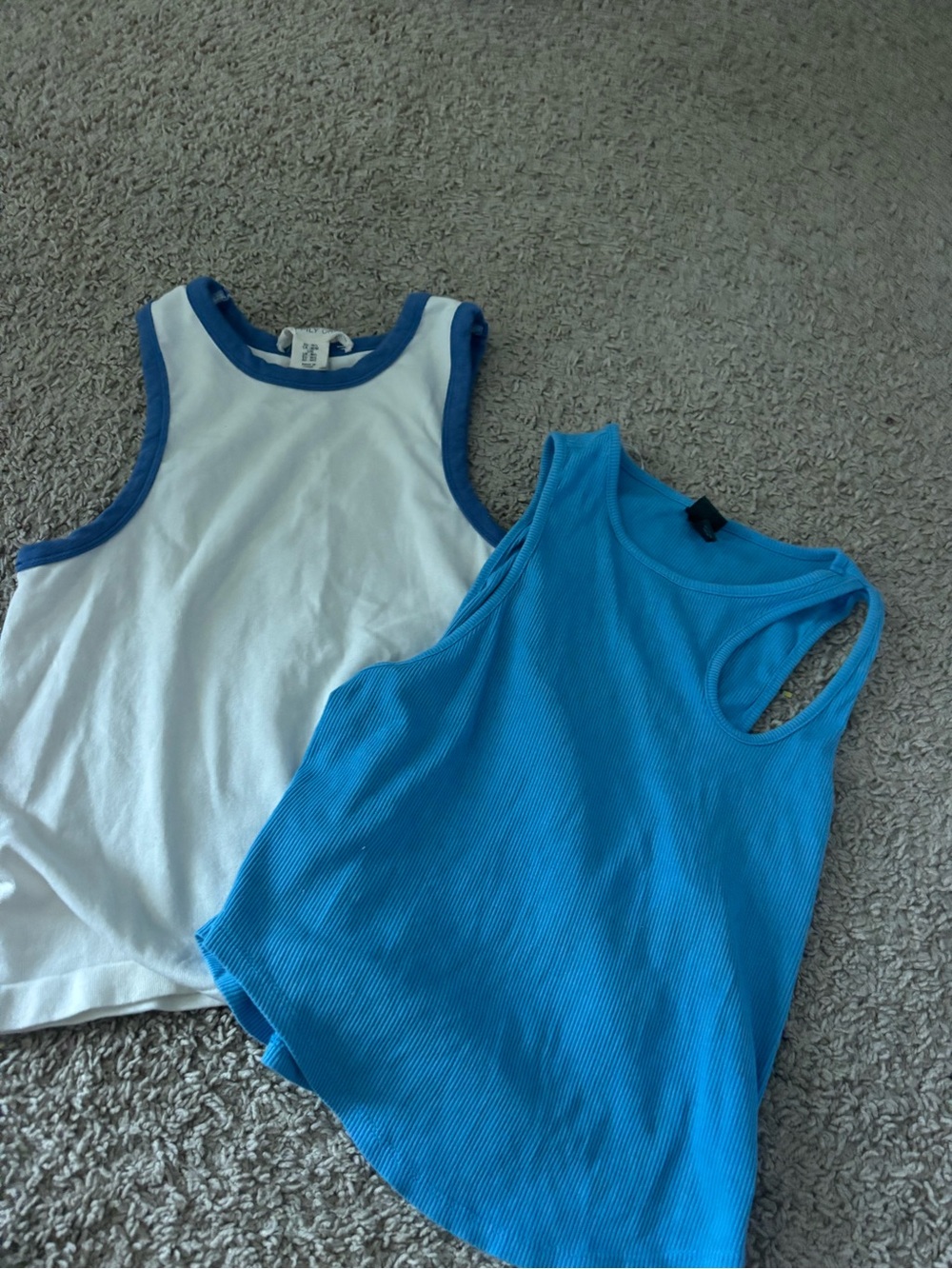 Target Girls Blue & White Tank Tops